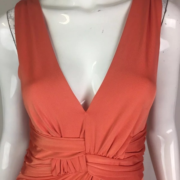 Marciano Draped Jersey Ruched Maxi Faux Wrap Dress - Picture 3 of 8